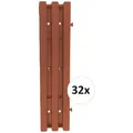 HTI-Living Trittsteine Rollweg Nessa, 30x262 cm, Set, 32 Module inkl. Verbindungselementen, Gehweg Gartenweg leicht zu verlegen rot 30 cm x 262 cm x 2 cm