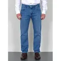 ADAM JEANS Straight-Jeans Herren Jeans Straight Hose Stretch Regular Fit Jeanshose Comfort Fit Straight Jeans Herren Hose normale Leibhöhe Jeans Gerade Schnitt blau W30
