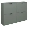 Mäusbacher Schuhkipper in pine green matt lack - 120x86x25cm (BxHxT)