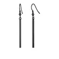 Ohrringe Schwarz Edelstahl Stab Ohrringe Damen Lang Hängend Minimalistische O...