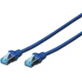DIGITUS CAT 5e SF-UTP Patchkabel, PVC AWG 26/7, Länge 1 m, Farbe Blau