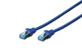 DIGITUS LAN Kabel Cat 5e - 1m - CCA Netzwerkkabel Mit RJ45 - SF/UTP Geschirmt - Kompatibel zu Cat6 und Cat5 - Blau