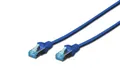 DIGITUS Patchkabel Kat. 5e, SF/UTP, 1,0 m, blau