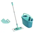LEIFHEIT Wischmopp-Starterkit Innenbereich Türkis 46 (B) x 26,5 (T) x 31,5 (H) cm 52137