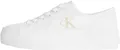 Calvin Klein Damen Vulcanized Sneaker Flatform Low Top, Weiß (Triple Bright White), 38