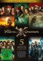 Pirates of the Caribbean 5-Movie Collection (DVD) Johnny Depp Jack Davenport