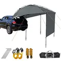 Skandika SUV Sonnensegel | Vorzelt für Auto, Heckklappe, freistehend auch ohne Auto, Aufstellstangen, mit Seitenwand, 3000 mm Wassersäule, Tragetasche | Heckzelt, Tarp, Sonnenschutz, Automarkise