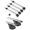 4x Fahrradträger Bike Pro + Dachträger VDP kompatibel mit für Opel Zafira Cosmo 5 Türer 2007-2011