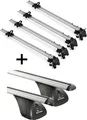 4x Fahrradträger Bike Pro + Dachträger VDP kompatibel mit für Opel Zafira Cosmo 5 Türer 2007-2011