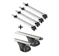 4x Fahrradträger Bike Pro+Dachträger VDP für für Opel Zafira Cosmo 5Türer 07-11