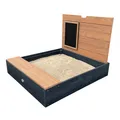 AXI Mandy Sandkasten aus FSC Holz mit Sitzbank, Stauraum, Deckel & Kreidetafel