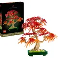 LEGO Botanicals 10348 Japanischer Roter Ahorn – Bonsai-Baum Klemmbausteine
