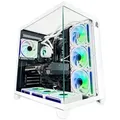Nitropc Gaming PC Extreme Silver v2 - Intel Core i7-12700KF, AMD RX 9060 XT 16GB, 32GB DDR4, M.2 1TB, Weiß - Weiß