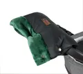 BabyLux Handmuffe BABYLUX Handmuff für Kinderwagen Handwärmer mit Kunstfell Handschuhe, MD2 Grün