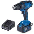 Scheppach Akku-Bohrschrauber C-DD45-X | Drehmoment 45Nm | Drehmomentstufen 25+1 | LED & Gürtelclip | inkl. 4Ah Akku + 2,4A Ladegerät