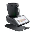 Wundermix - EasySlider® Gleitbrett aus Acrylglas • Gleitbrett für Thermomix TM7 • Gleitbrett für Thermomix • Gleiter für TM7 (Mattschwarz)
