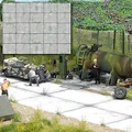 Busch-Jaeger 7412 Betonplatten HO Landschaft Maßstabsgetreues Modell