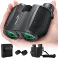 Aurosports 10x25 Kompakt Fernglas Kinder Erwachsene - Ferngläser Schwarz