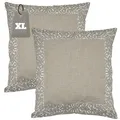2er Set Zierkissen Dekokissen Kissenbezug Kissen Sofakissen Kopfkissen 50x50cm