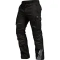 Leibwächter Flex-line Arbeitshose Herren – schwarz/grau – Gr. 42 – Bequeme Workwear mit Elastan (Spandex) – 60°C waschbar & trocknergeeignet – erhöhte Reißfestigkeit – für verschiedenste Berufe