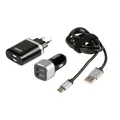 Kit 3 in 1 USB Typ-C - Fast Charge - 12/24V + 230V