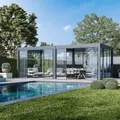 Glasschiebetür für Pergola | Slim Frame Aluminium | Anthrazit