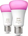 PHILIPS Hue White & Col. Amb. E27 Doppelpack 2x1100 LED Lampe Mehrfarbig