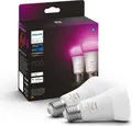 Philips Hue E27 White & Color Ambiance 1100lm 2er-Pack RGB warmweiß Zigbee