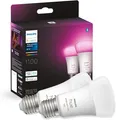 Philips Hue White & Color Ambiance E27 LED Glühbirne, 1100lm, 16 Mio. Farben, di