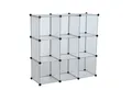 ESTEXO Regal system Würfelregal Steckregal 9 Fächer Stufenregal DIY Kunststoff