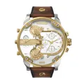 Diesel Herrenuhr Mr. Daddy 2 57mm Braunes Leder, DZ7483