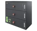 Roba Kommode »Minecraft« mit 3 Schubladen und LED-Beleuchtung - 80x39,5x77,1cm - schwarz - Holz / Holz