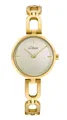 S.Oliver Damenuhr Edelstahl IP Gold 2033524