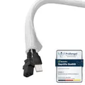 shinfly Kabelschlauch 6 mm x 10 m, Weiß– für 1–2 dünne Kabel oder EIN einzelnes dickeres Kabel, Kabel-Organizer für PC, Haushaltsgeräte, Büro & Motorrad