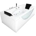 AcquaVapore Whirlpool Pool Badewanne Eckwanne Wanne W81R-C-SC 180x90 mit Radio+F
