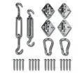 yourGEAR Sonnensegel yourGEAR Fix-It Tarp - Sonnensegel Montage Set Edelstahl 24-tlg