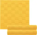 Lashuma Geschirrtuch Frottee, (Set, 3-tlg., 4er Set Küchenhandtücher 50x50 cm), Abtrockentücher 50x50 cm aus Baumwolle gelb