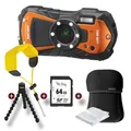 Ricoh WG-80 Unterwasserkamera orange Super Set