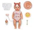 Baby Born Lena Mädchen Puppe Katze 36 cm