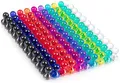 160 Stücke 11 x 17mm farbige und transparente Magnete, 8 Farben, Perfekt für Whiteboards, Tafeln, Kühlschränke u.v.m (8color-160pc)