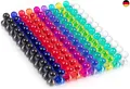 160 Stücke 11 x 17mm farbige und transparente Magnete, 8 Farben, Perfekt für W