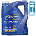 5L Mannol Favorit 15W-50 Motoröl API SL/CF-4 VW 501.01 505.00 MB 228.1 229.1