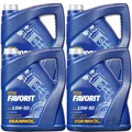 4x 5 L MANNOL FAVORIT 15W-50 MOTORÖL passend für API SG/CD VW 501.00 505.00
