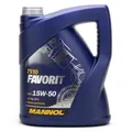 Mannol 7510 Favorit 15W-50 teilsynthetisches Motoröl 5l Kanister
