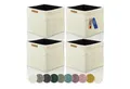 Lycce Regalkorb Lycce Kallax Boxen Cord, faltbare Aufbewahrungsboxen 33x33xH31cm (4 St)