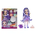Rainbow High Rainbow Shimmers with Slime - Violet, Lila - 28 cm Modepuppe mit 1 Schleim-Set und1 Eichhörnchen-Haustier, Geeignet für Kinder ab 4 Jahren