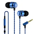 SoundMAGIC E50 Wired Earbuds Without Microphone, In-Ear HiFi Earphones, Noise Isolating Headphones, Comfortable Fit, Blue