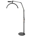 Halbmond-Bodenfülllicht 20W LED Beauty Licht dimmbar 360° drehbar Telefonhalter