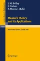 Measure Theory and its Applications J. M. Belley