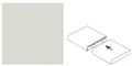 Getalit Pilzprofil 60 cm, 12 x 40 mm, silber  Fugenabdeckprofil